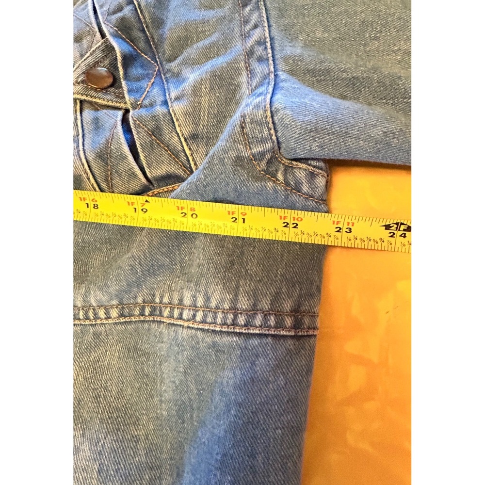 VTG Long Insulated Denim Coat Womens Size Small 80s 90s - Picture 6 of 7